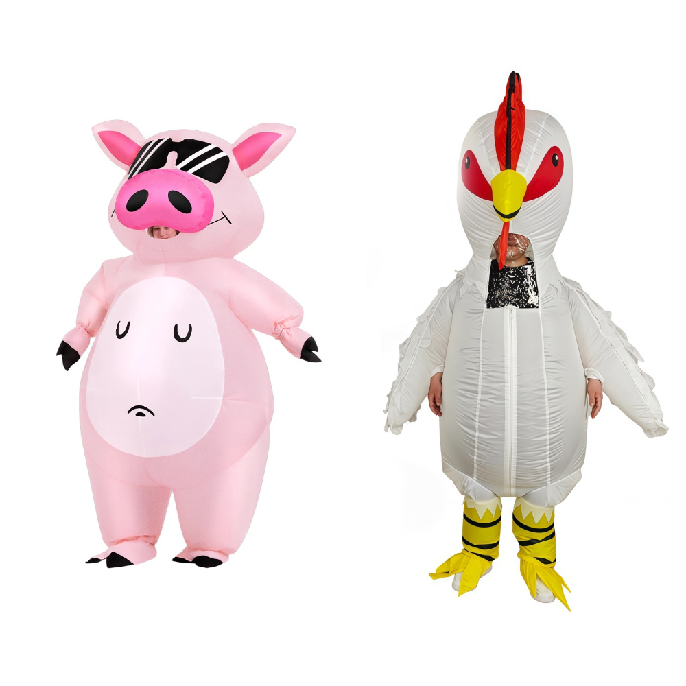 Cocktail Shaker Set - Cartoon Dier Biggetje Opblaasbaar Kostuum Anime
