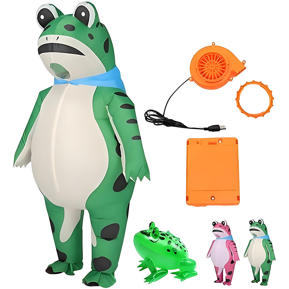 Cocktail Shaker Set - ZOETOPKID Opblaasbaar Kikker Cosplay Kostuum Grappig