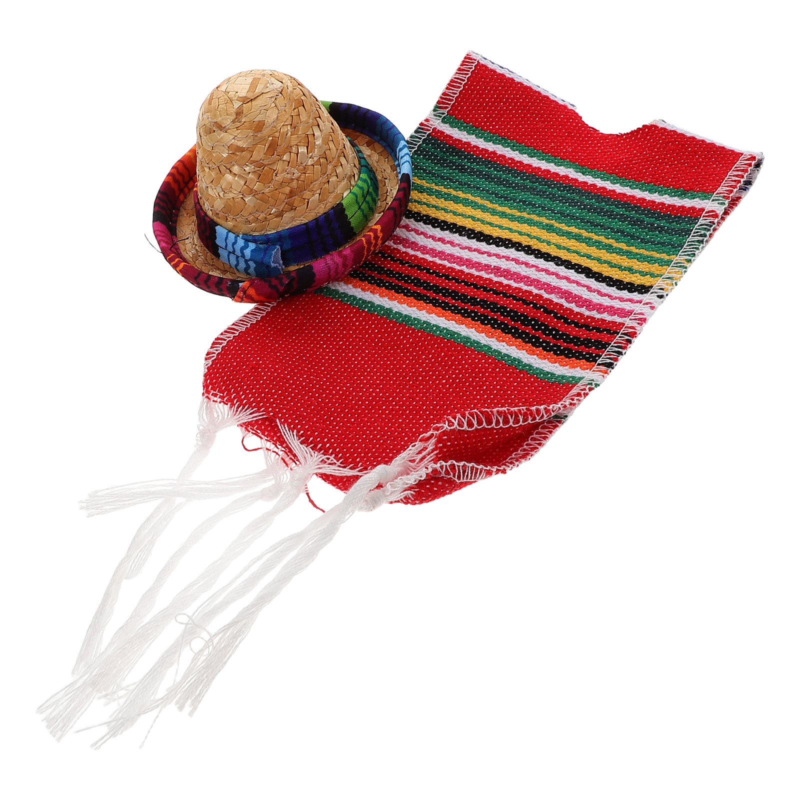 Wine Beer Hat - 1 set Mexicaanse feestflesdecoratieset, minihoed, gestreepte